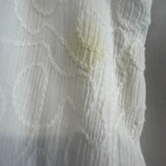 Ruby Rd Skirt Size 16 White Textured  fit flare cotton side zip Great - Picture 5 of 8